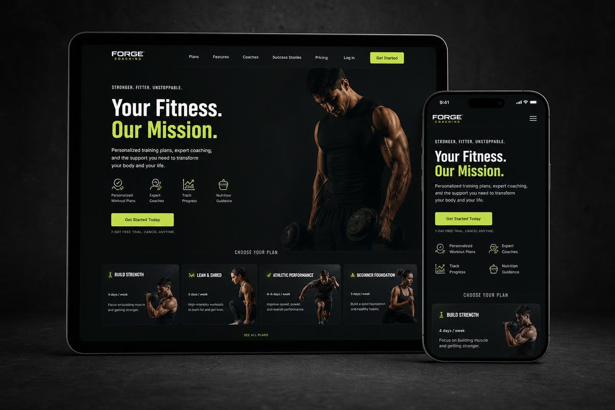 PulseFit Studio Fitness · Booking project designed and developed by BAVEON