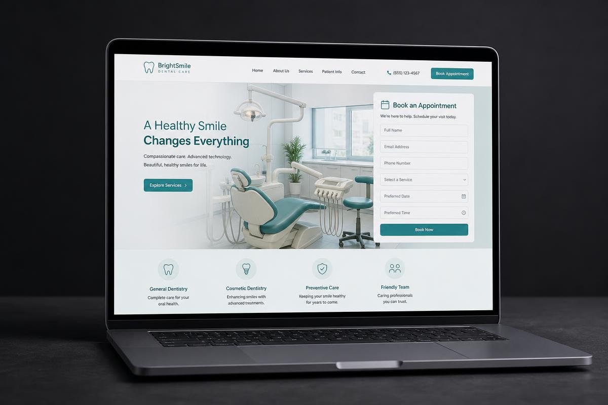 Bright Smile Dental Healthcare · Website project designed and developed by BAVEON