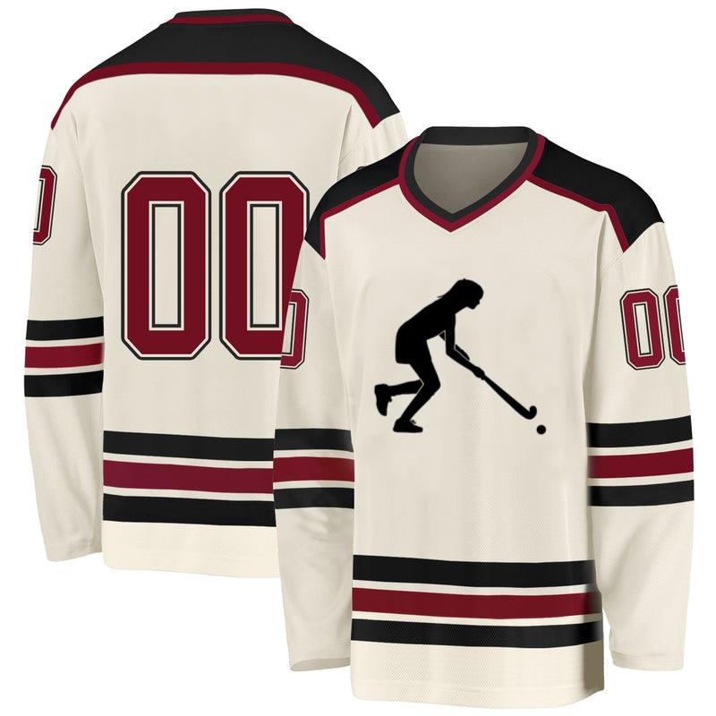 Girl Playing Hockey Hockey Jersey