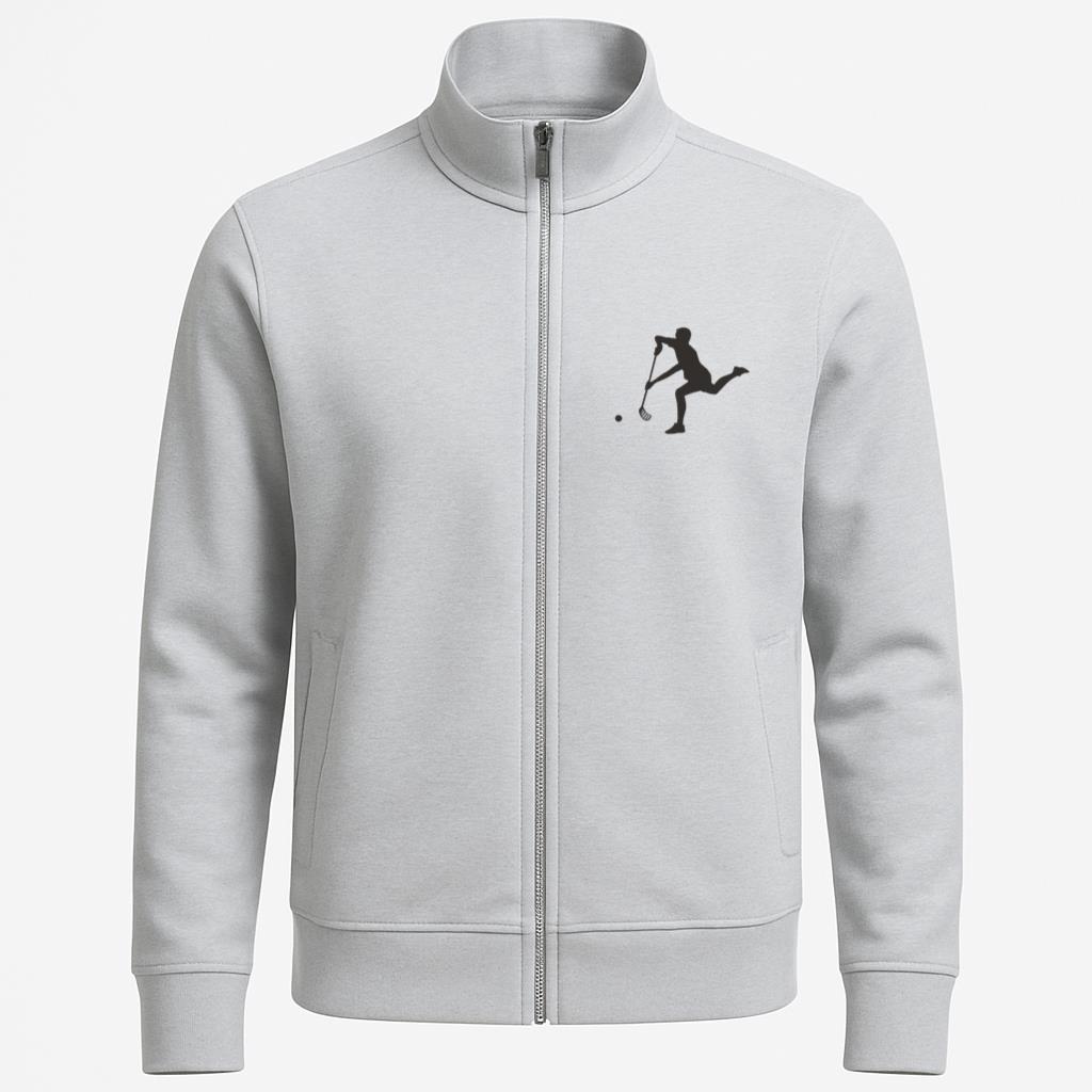 Hockey Player Running Silhouette Jacket
