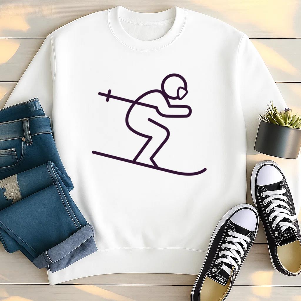 Man Skiing Stroke Sweatshirt