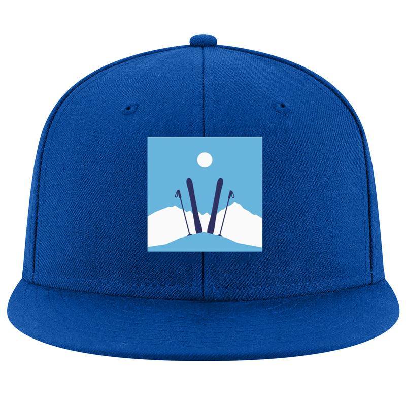 Skis Composition Flat Cap