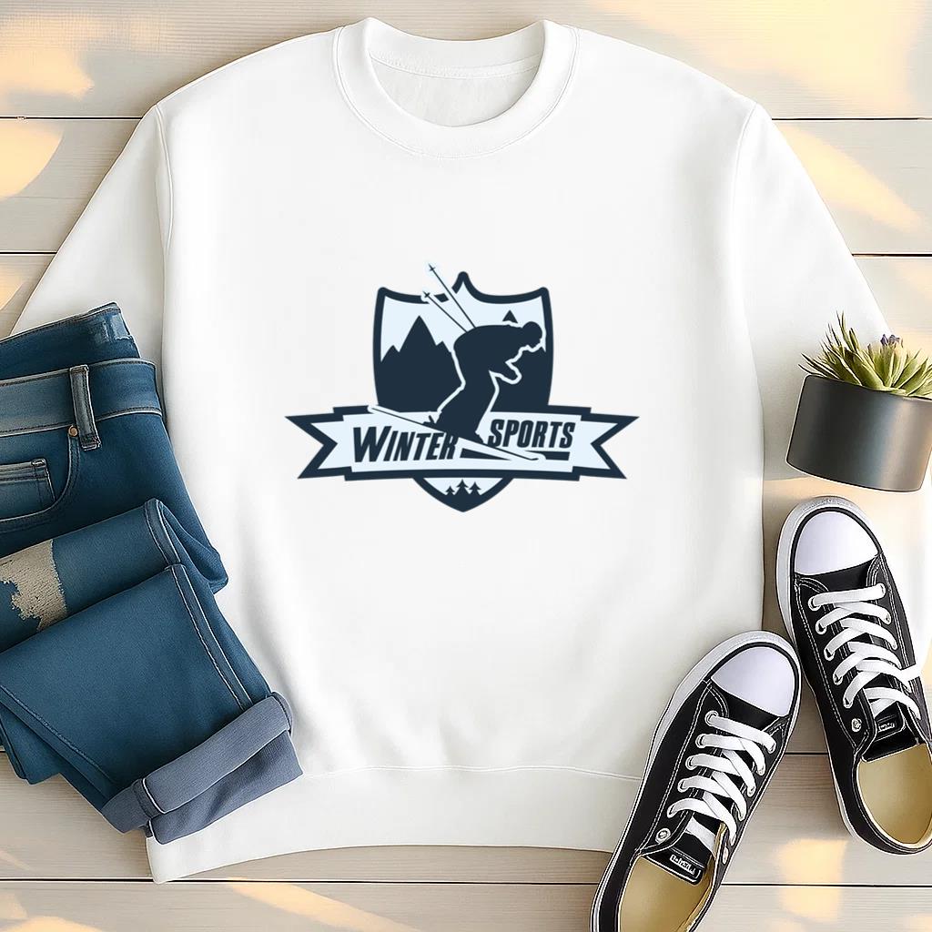 Winter Sports Label Sweatshirt